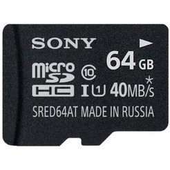 Карта памяти SONY MicroSD 64 ГБ (SR-ED64AT)