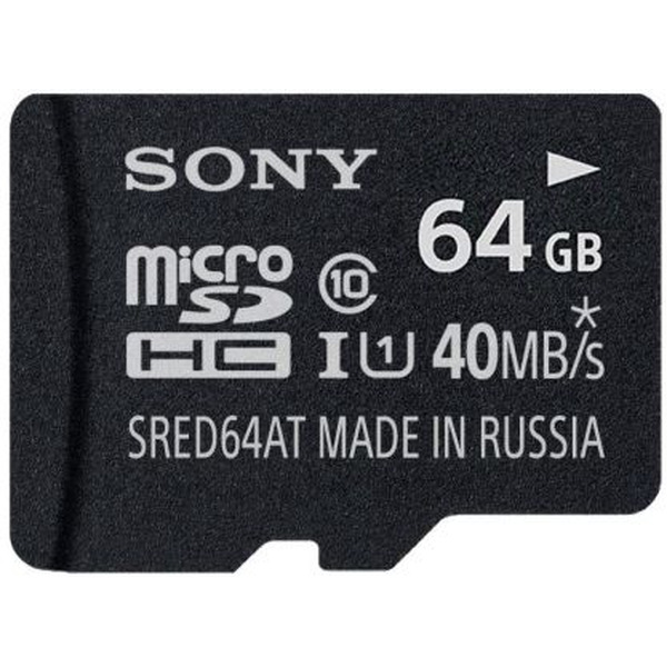 Карта памяти SONY MicroSD 64 ГБ (SR-ED64AT)