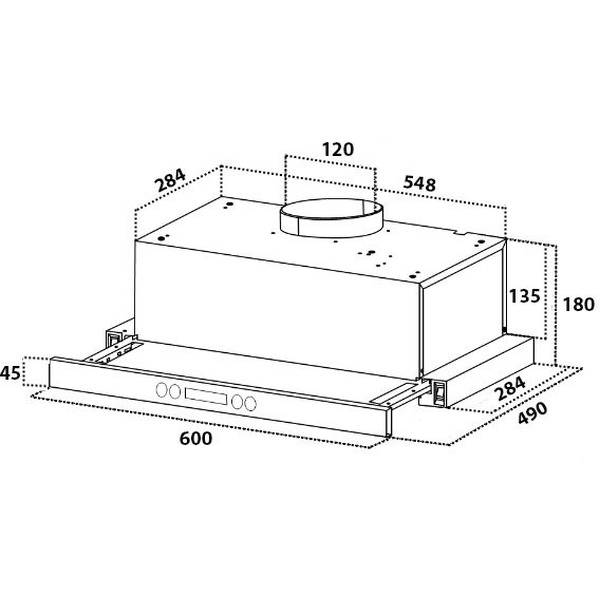 Вытяжка кухонная Germes Гамма (60 см, черный)