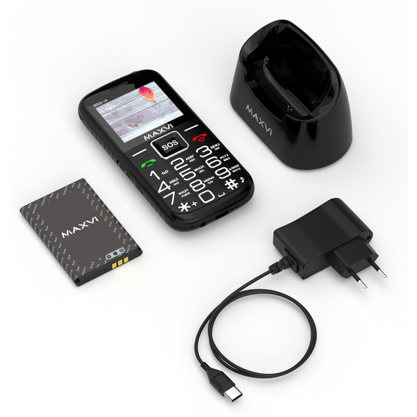 Мобильный телефон Maxvi B5ds up (черный)