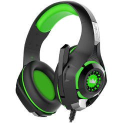 Наушники CrownMicro CMGH-102T USB (зеленый)