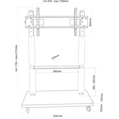 Подставка для теле- и радиоаппаратуры ELECTRICLIGHT МСТ-4-Г