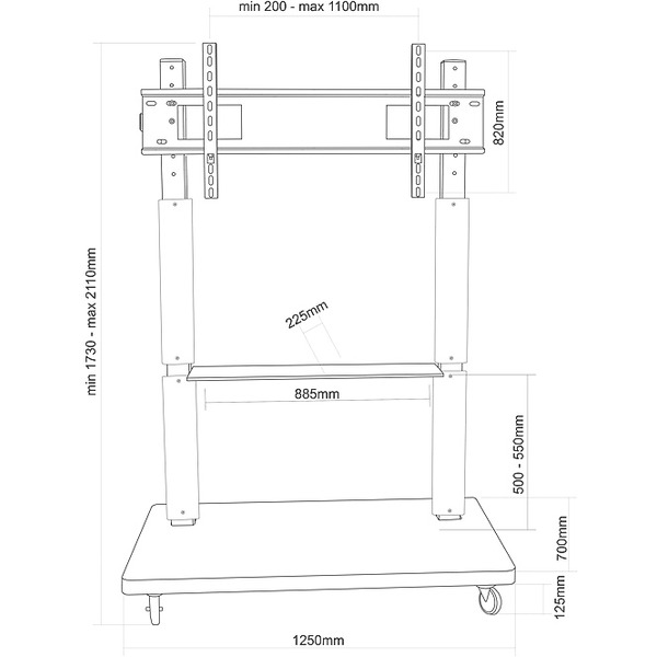 Подставка для теле- и радиоаппаратуры ELECTRICLIGHT МСТ-4-Г