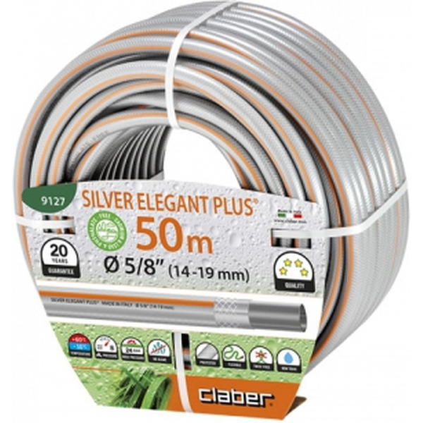 Поливочный шланг Claber Silver Elegant Plus 9127 (5/8", 50 м)