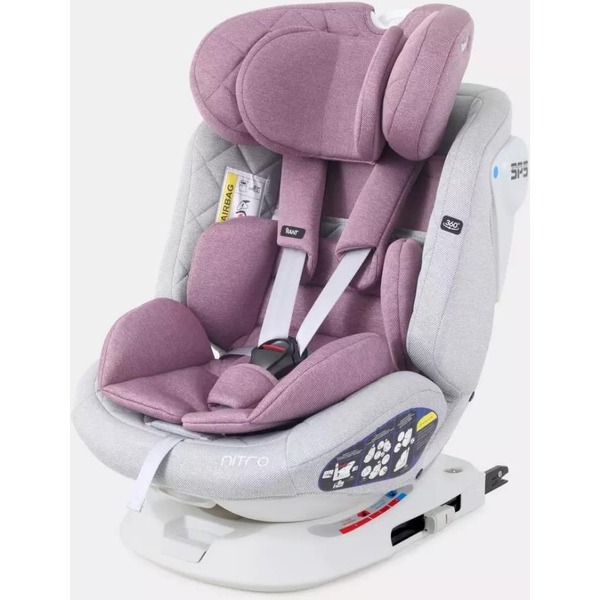 Детское автокресло Rant Nitro Isofix UB619 (серый/розовый)