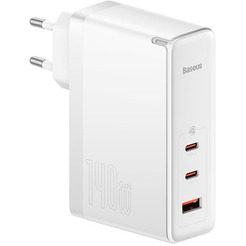 Сетевое зарядное устройство Baseus GaN5 Pro Fast Charger 2C+U 140W CCGP100202 White