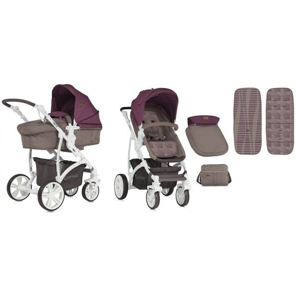 Универсальная коляска Lorelli Vista 2018 Beige&Red (10020971839)