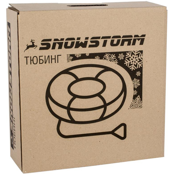Тюбинг-ватрушка Snowstorm BZ-100 Kivi / W112889 (100см, зеленый/черный)