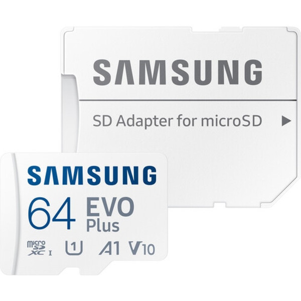 Карта памяти Samsung EVO Plus microSDXC 64GB MB-MC64SA (с адаптером)