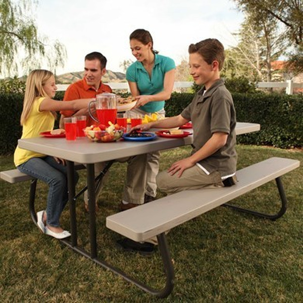 Стол для пикника LIFETIME 90022119 183*76см (2 скамьи)