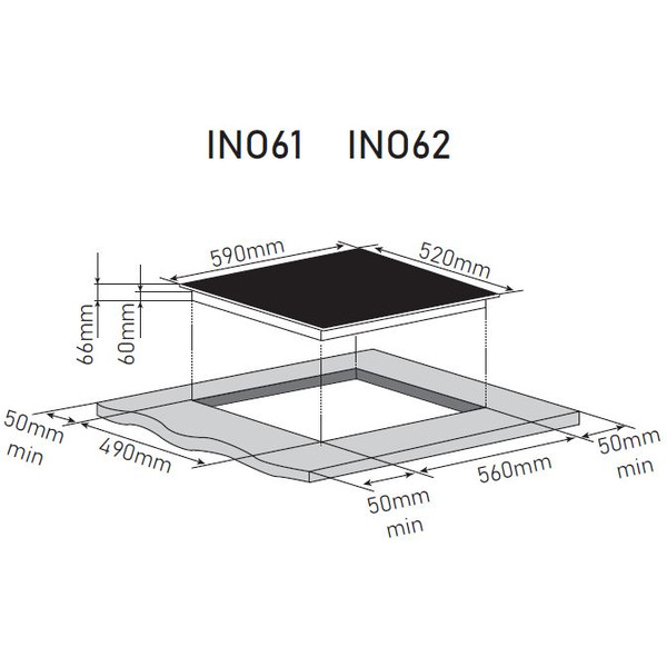 Индукционная варочная панель ZORG INO61 BL