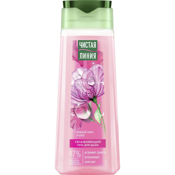 Гель для душа ЧИСТАЯ ЛИНИЯ Увлажняющий, 250 мл