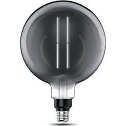 Лампа Gauss Filament G200 6W 330lm 4000К Е27 gray straight LED 154802205