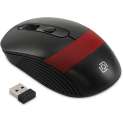 Мышь Oklick 310MW (черный/красный)