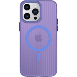 Задняя накладка CASE Translucent Strip Apple iPhone 14 Pro Max (синий)