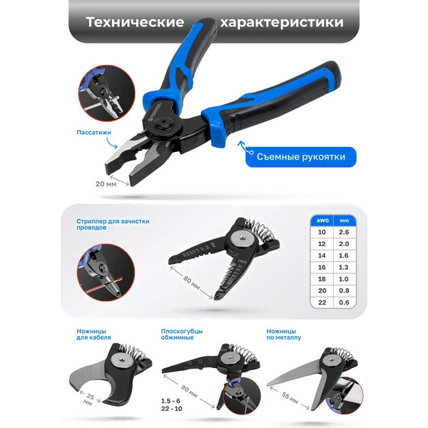 Плоскогубцы Forsage F-611200-6