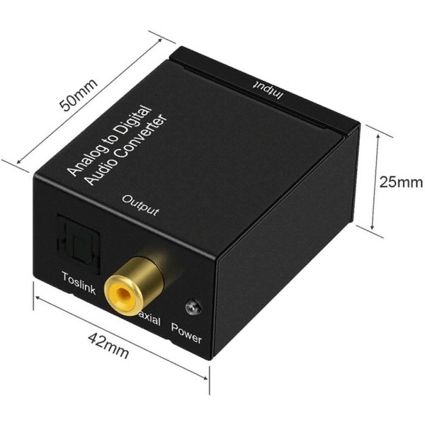 Переходник аудио Premier 5-986 2хRCA (f)/TOS (f) (черный)