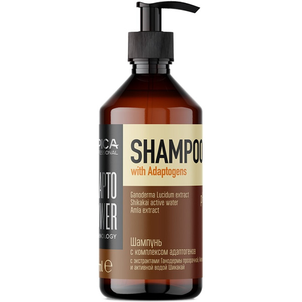 Шампунь EPICA Professional для восстановления и укрепления волос с комплексом адаптогенов Adapto Power, 500 мл