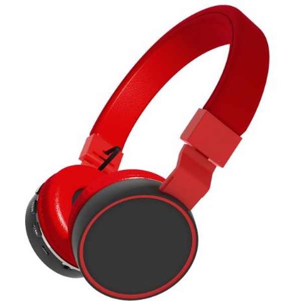 Наушники Ritmix RH-415BTH (красный/черный)