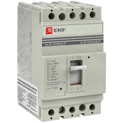 Выключатель автоматический EKF PROxima ВА-99 125/ 12.5А 3P 25кА