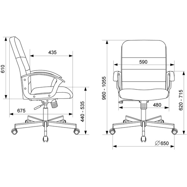 Офисное кресло Бюрократ Triest (серый Fabric Light-19)