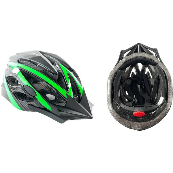 Cпортивный шлем Favorit IN20-M-GN (черный/зеленый)