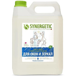 Средство биоразлагаемое для мытья стекол, зеркал и бытовой техники Synergetic 5л (107500)