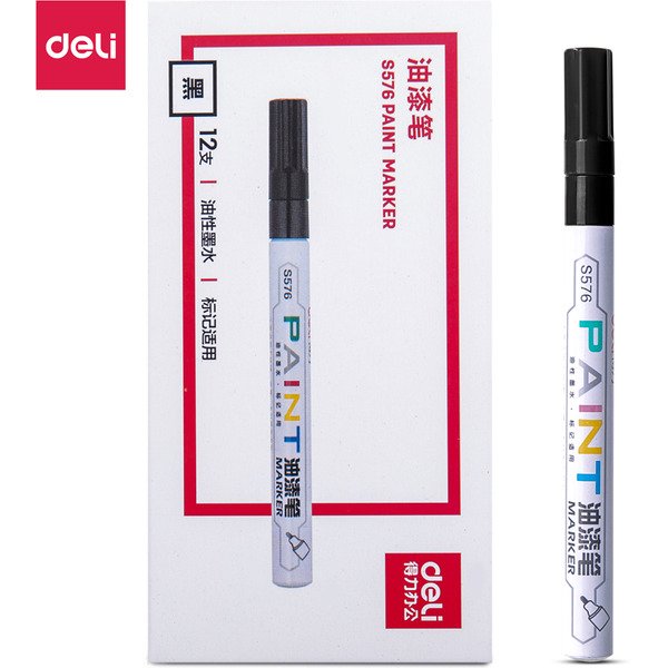 Маркер-краска DELI S576BLACK