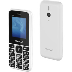 Мобильный телефон MAXVI C27+ ЗУ WC-112 (белый)