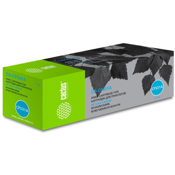 Картридж лазерный Cactus CS-CF531A CF531A (голубой)