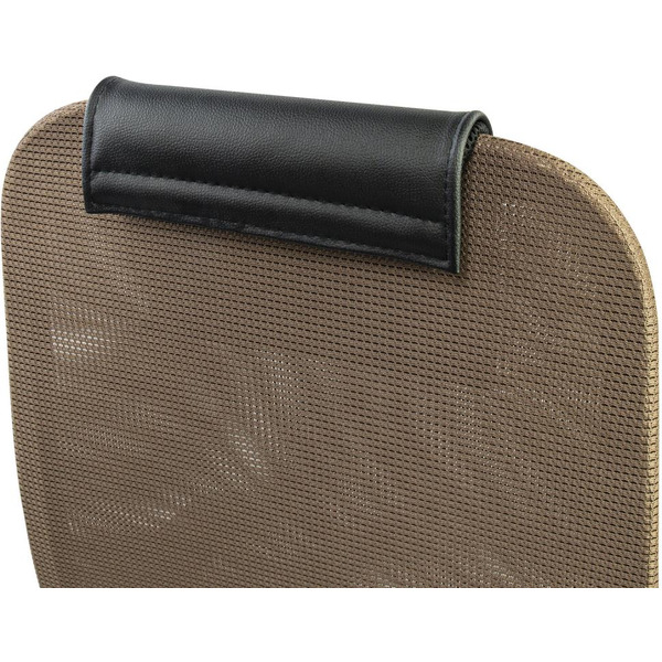 Кресло BRABIX EX-801 532920 (хром, плотная двойная сетка Х2, черное/коричневое)