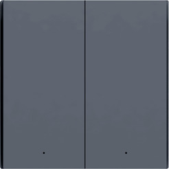 Умный выключатель Aqara Smart Wall Switch H1 WS-EUK02-G двухклавишный без нейтрали (графит)