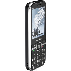 Мобильный телефон Maxvi P18i +ЗУ WC-114 (черный)