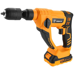 Перфоратор Deko DKCH20 SET (063-4412) с 2-мя АКБ, кейс