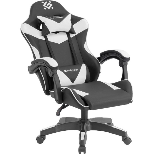 Игровое кресло Defender Urana черный/белый (64058)