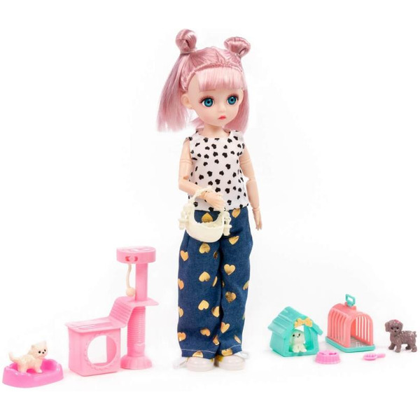 Кукла Полесье Даша на прогулке + аксессуары (11 элементов) (в коробке №2) 2956