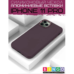 Бампер BINGO Metal iPhone 11 Pro Бордовый