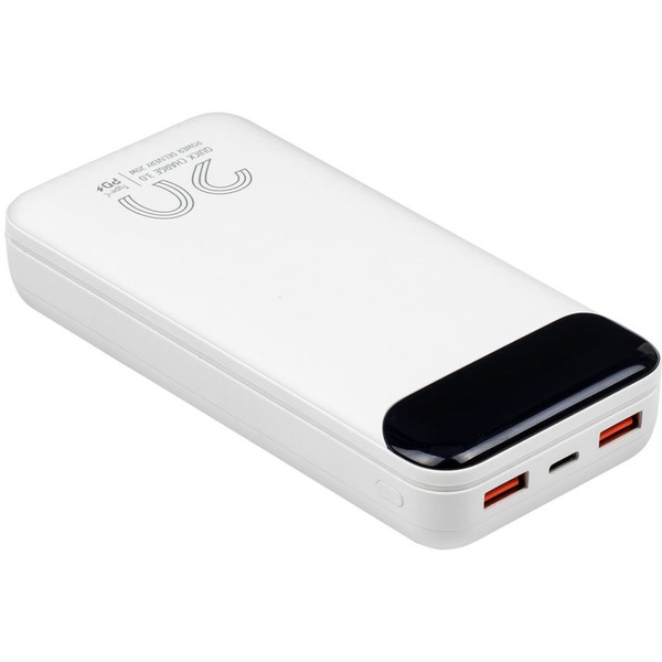 Внешний аккумулятор с дисплеем RIVACASE VA2580 (20000 mAh) белый