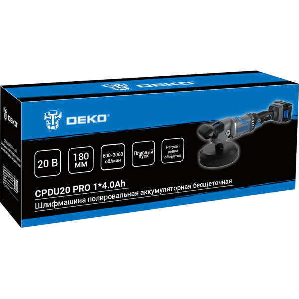 Полировальная машина Deko CPDU20 Pro 083-1033 (с 1-им АКБ)