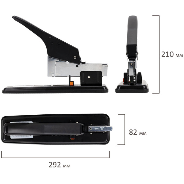 Степлер Staff 272737 (черный)