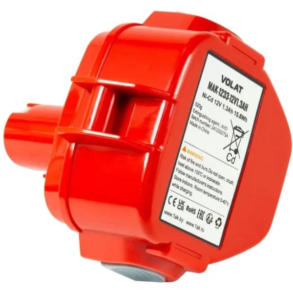 Аккумуляторная батарея VOLAT для Makita 12V 1.3AH (Ni-Cd) MAK-1233