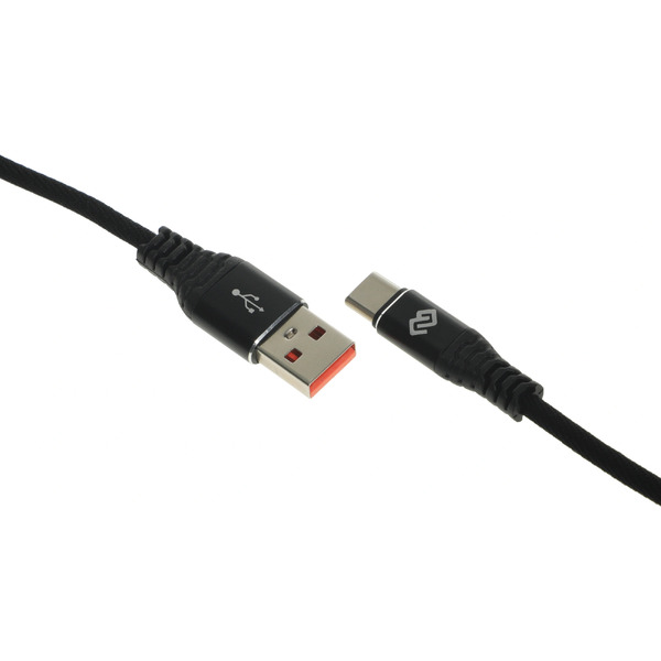 Кабель Digma DG-USBA-С-1M-27W USB Type-A - USB Type-C (1 м, черный)