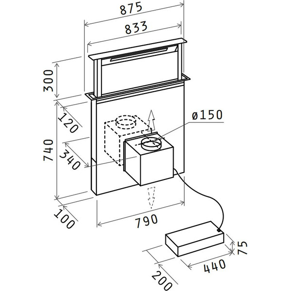 Кухонная вытяжка Elica Adagio BL/F/90