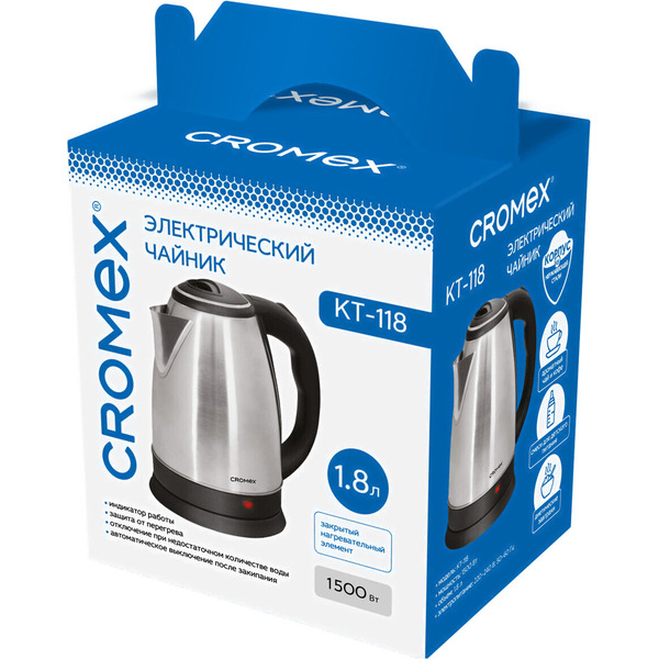 Электрочайник Sonnen KT-118 452926 (серебристый)