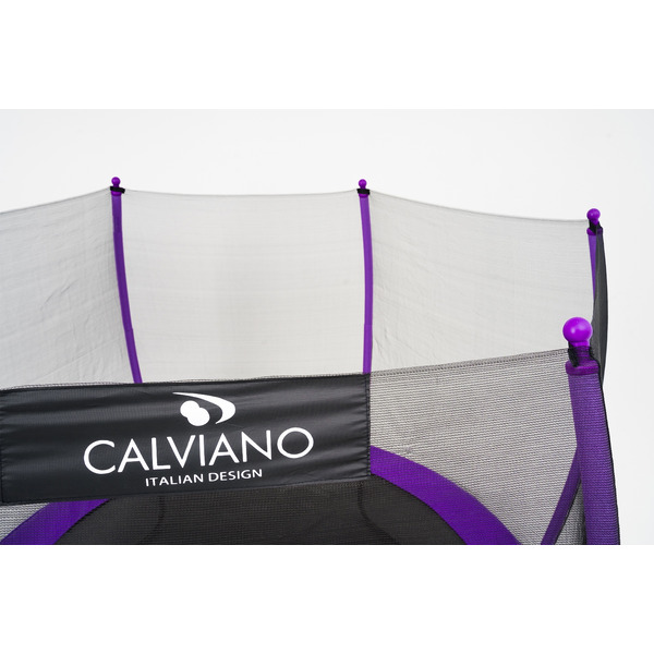 Батут Calviano 252 см - 8ft OUTSIDE master purple