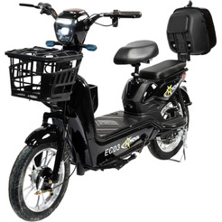 Электровелосипед NOVA EC-03 черный (без цепи)