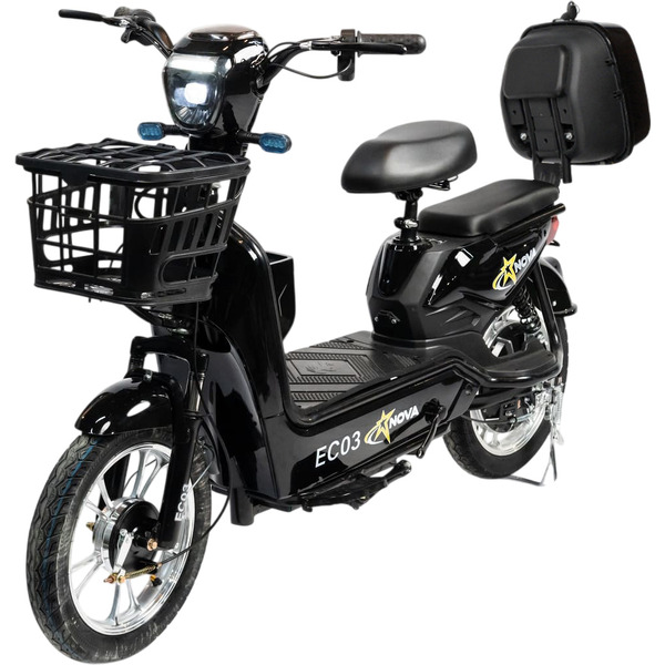 Электровелосипед NOVA EC-03 черный (без цепи)