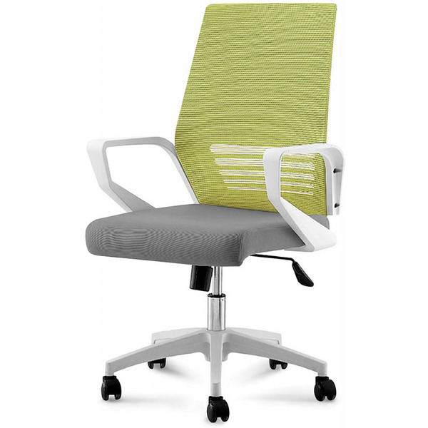 Кресло Norden Ergo White A909-1-FX363-6 * FX363-3 (серый/зеленый/белый)