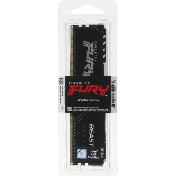 Оперативная память Kingston FURY Beast 8GB DDR4 PC4-25600 KF432C16BB/8