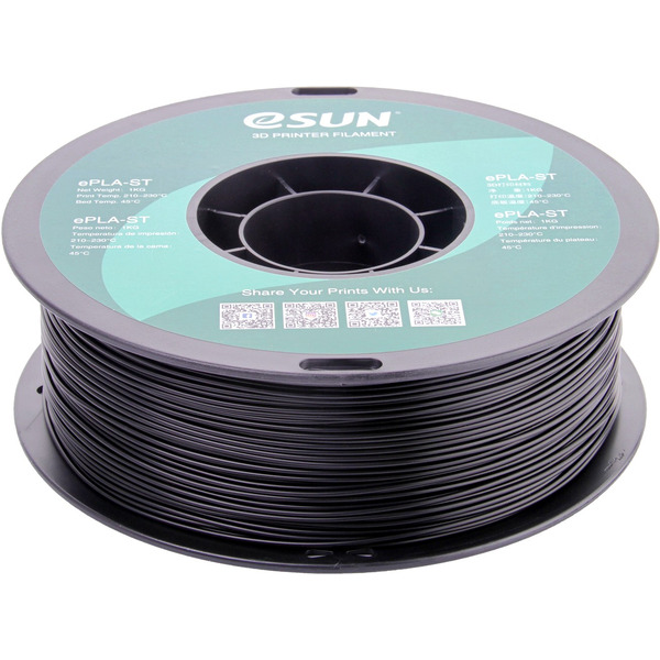 Пластиковая нить ESUN ePLA-ST175B1 1.75 мм 1 кг (black)